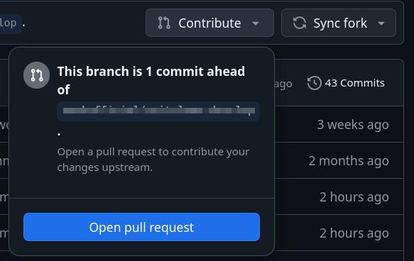 create a pull request